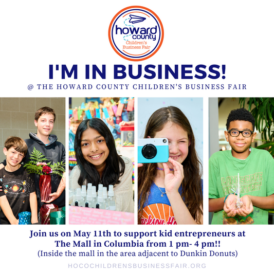 🌟 Join me at the Howard County Children’s Business Fair!🌟